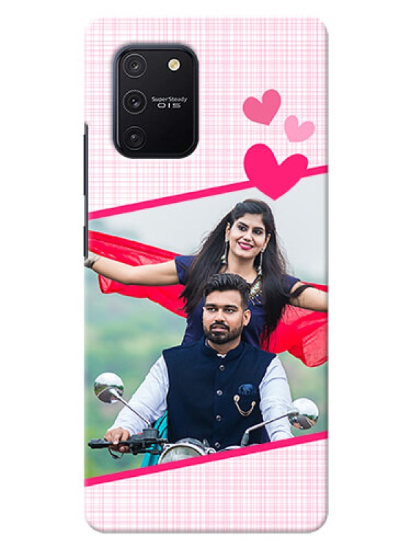 Custom Galaxy S10 Lite Personalised Phone Cases: Love Shape Heart Design