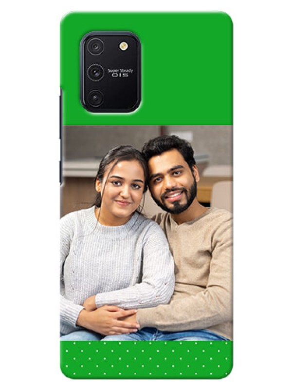Custom Galaxy S10 Lite Personalised mobile covers: Green Pattern Design