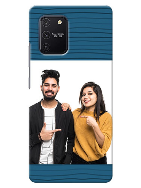 Custom Galaxy S10 Lite Custom Phone Cases: Blue Pattern Cover Design