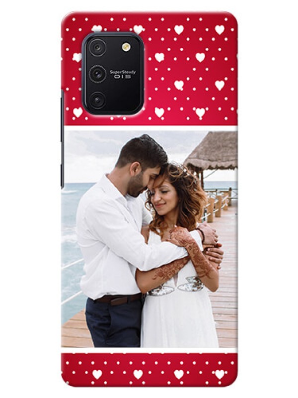 Custom Galaxy S10 Lite custom back covers: Hearts Mobile Case Design