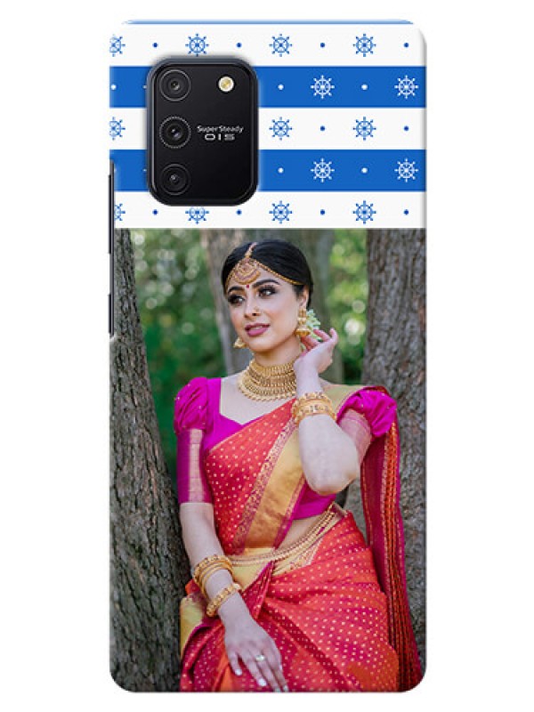 Custom Galaxy S10 Lite custom mobile covers: Snow Pattern Design