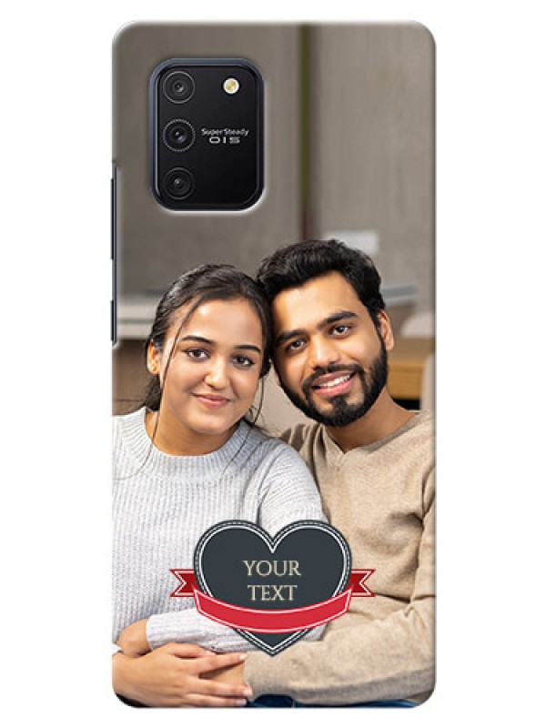 Custom Galaxy S10 Lite mobile back covers online: Just Married Couple Design