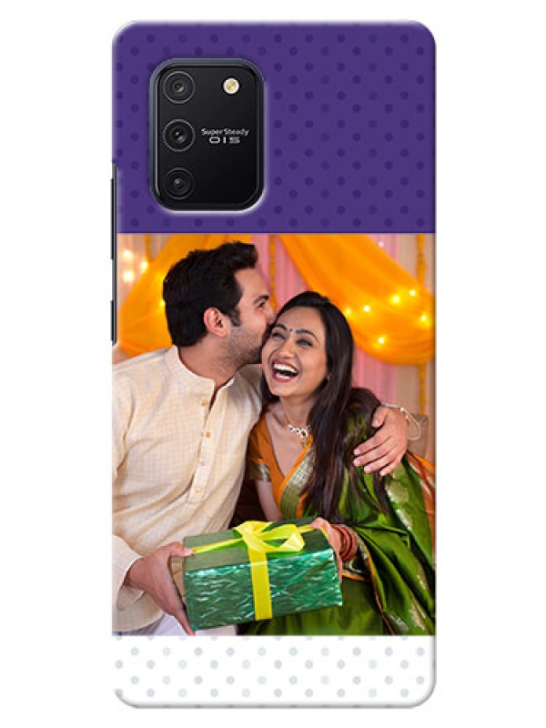 Custom Galaxy S10 Lite mobile phone cases: Violet Pattern Design