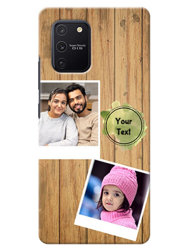 Custom Galaxy S10 Lite Custom Mobile Phone Covers: Wooden Texture Design