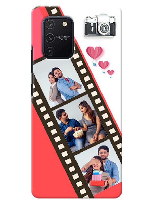 Custom Galaxy S10 Lite custom phone covers: 3 Image Holder with Film Reel