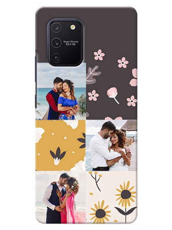 Custom Galaxy S10 Lite phone cases online: 3 Images with Floral Design