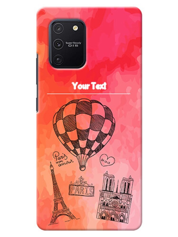 Custom Galaxy S10 Lite Personalized Mobile Covers: Paris Theme Design