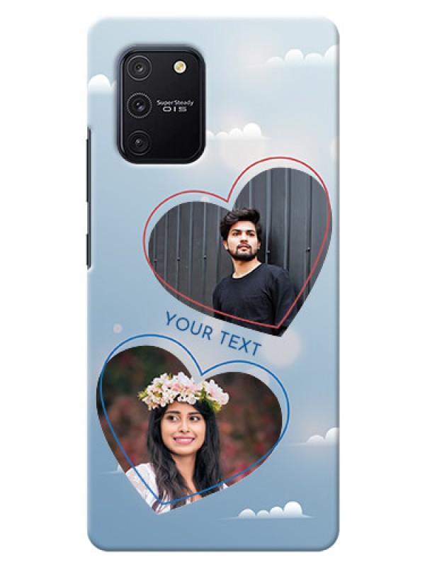 Custom Galaxy S10 Lite Phone Cases: Blue Color Couple Design 