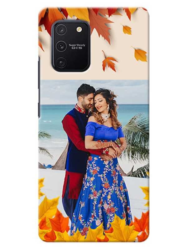 Custom Galaxy S10 Lite Mobile Phone Cases: Autumn Maple Leaves Design