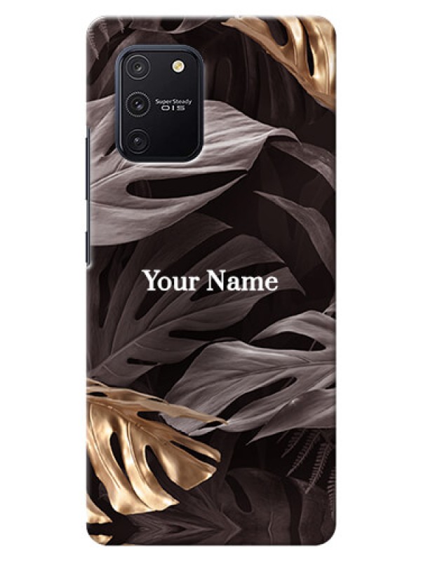 Custom Galaxy S10 Lite Mobile Back Covers: Wild Leaves digital paint Design