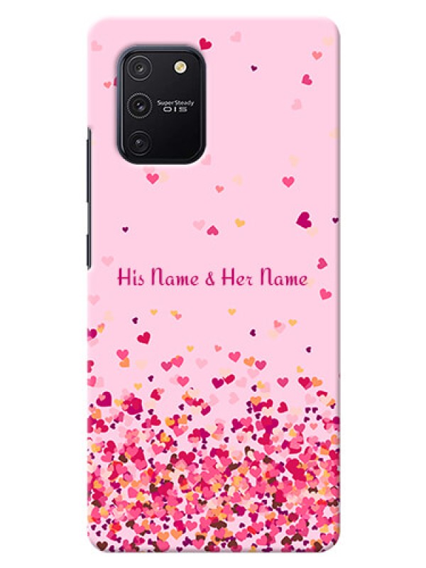 Custom Galaxy S10 Lite Phone Back Covers: Floating Hearts Design