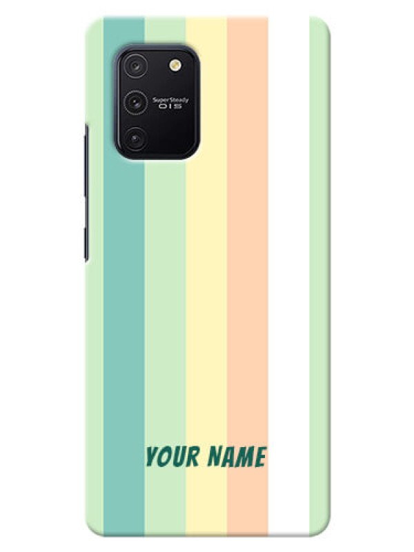 Custom Galaxy S10 Lite Back Covers: Multi-colour Stripes Design