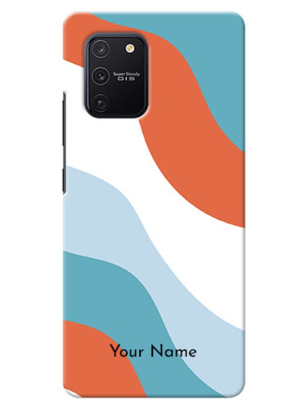 Custom Galaxy S10 Lite Mobile Back Covers: coloured Waves Design