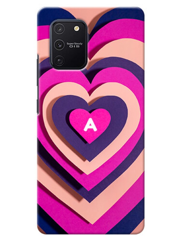 Custom Galaxy S10 Lite Custom Mobile Case with Cute Heart Pattern Design