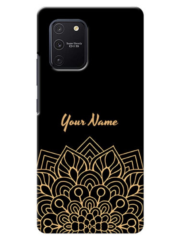 Custom Galaxy S10 Lite Back Covers: Golden mandala Design