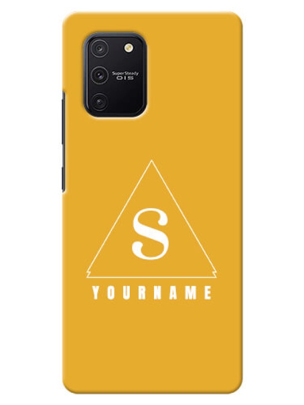 Custom Galaxy S10 Lite Custom Mobile Case with simple triangle Design
