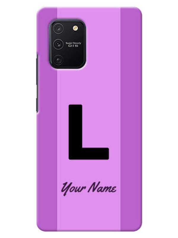 Custom Galaxy S10 Lite Back Covers: Tri-color custom text Design