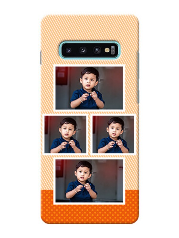 Custom Samsung Galaxy S10 Plus Mobile Back Covers: Bulk Photos Upload Design