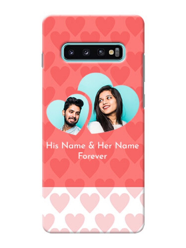 Custom Samsung Galaxy S10 Plus personalized phone covers: Couple Pic Upload Design