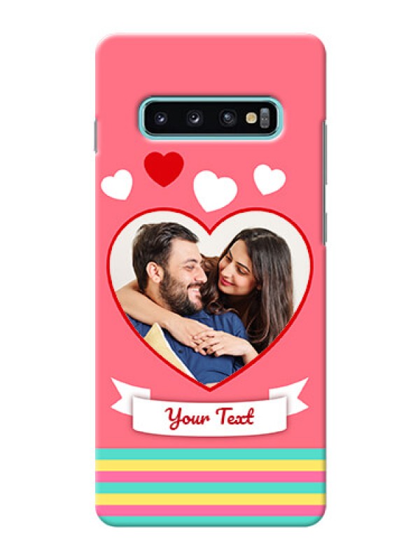 Custom Samsung Galaxy S10 Plus Personalised mobile covers: Love Doodle Design