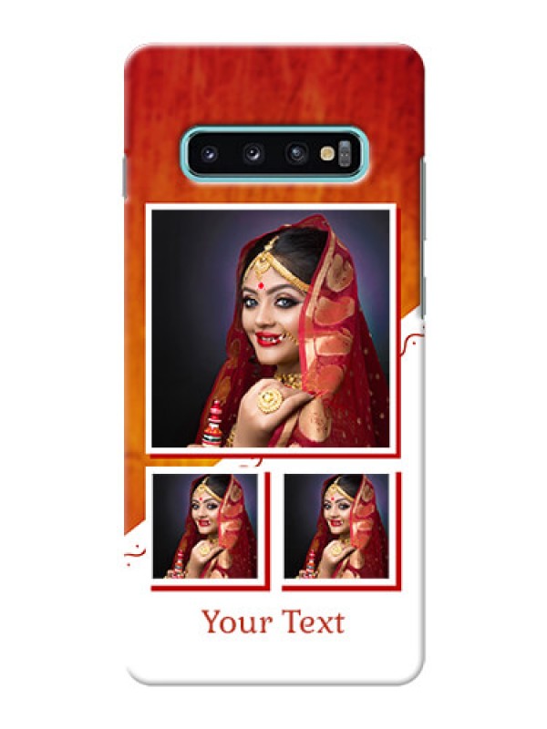 Custom Samsung Galaxy S10 Plus Personalised Phone Cases: Wedding Memories Design  