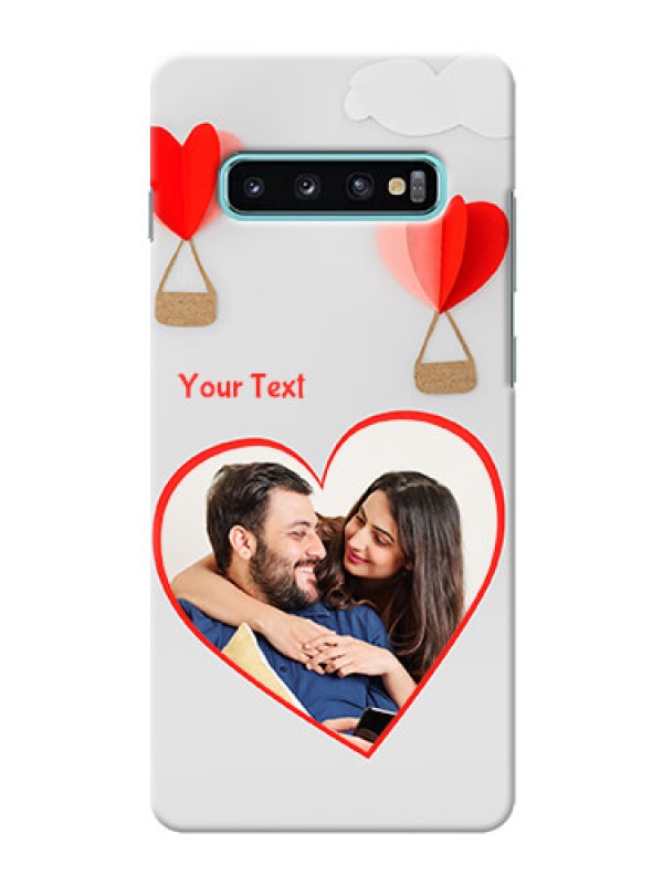 Custom Samsung Galaxy S10 Plus Phone Covers: Parachute Love Design