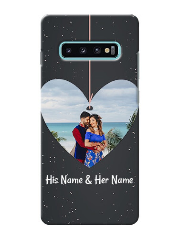 Custom Samsung Galaxy S10 Plus custom phone cases: Hanging Heart Design