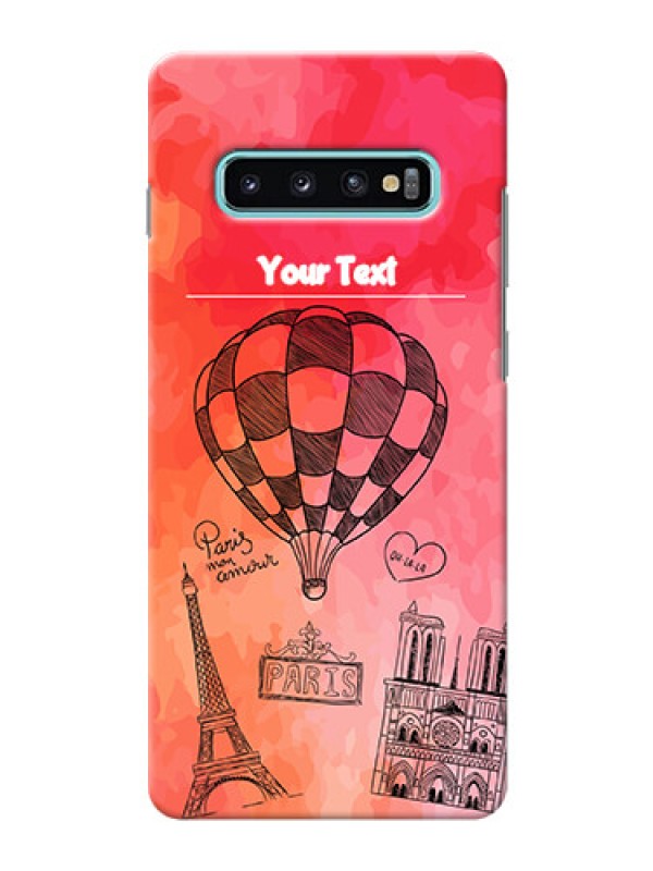 Custom Samsung Galaxy S10 Plus Personalized Mobile Covers: Paris Theme Design