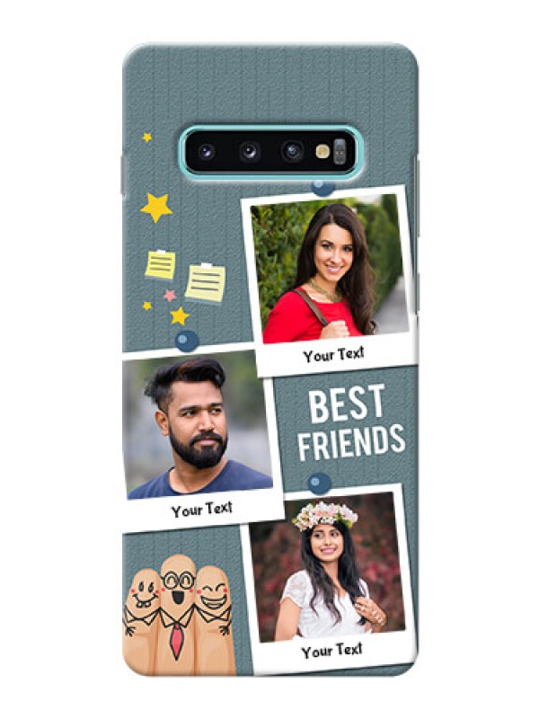 Custom Samsung Galaxy S10 Plus Mobile Cases: Sticky Frames and Friendship Design