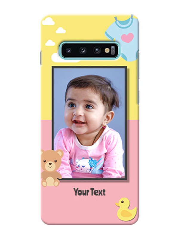Custom Samsung Galaxy S10 Plus Back Covers: Kids 2 Color Design