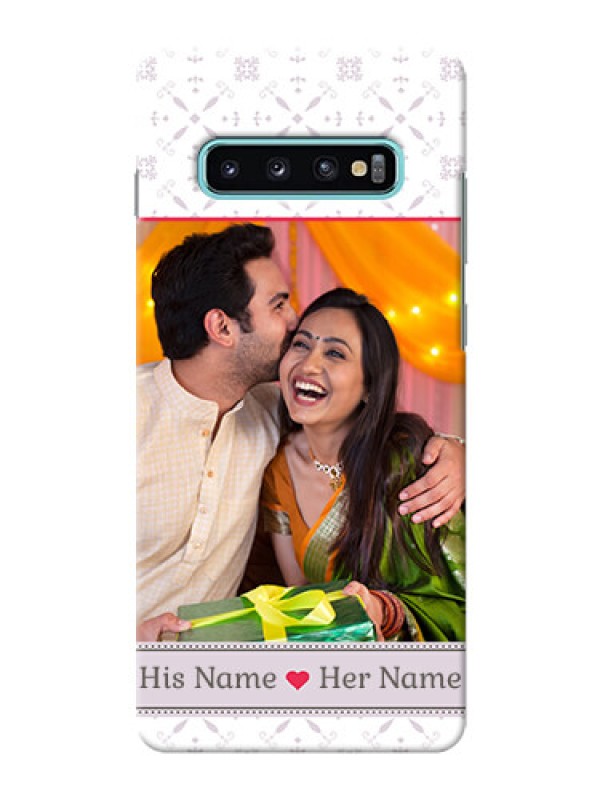 Custom Samsung Galaxy S10 Plus Phone Cases with Photo and Ethnic Design
