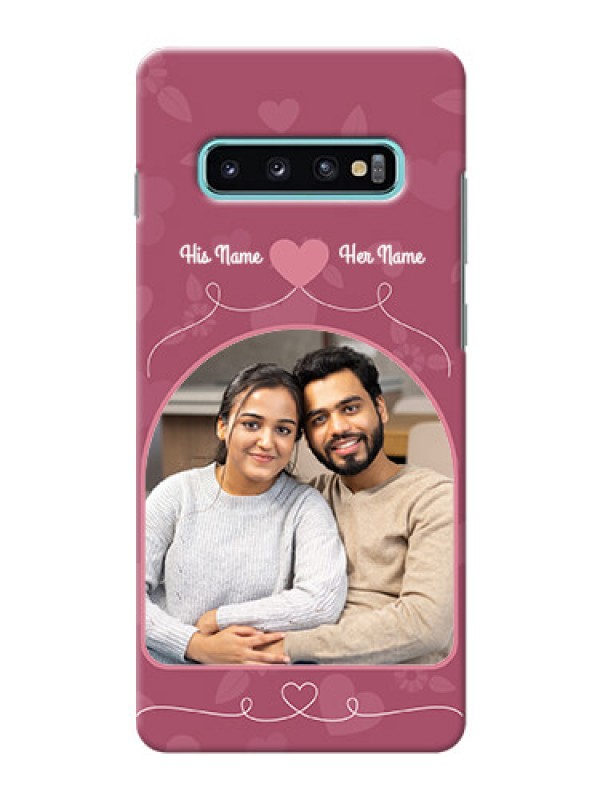 Custom Samsung Galaxy S10 Plus mobile phone covers: Love Floral Design