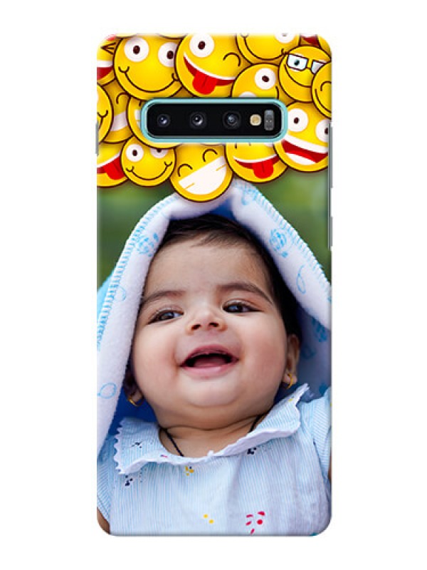 Custom Samsung Galaxy S10 Plus Custom Phone Cases with Smiley Emoji Design
