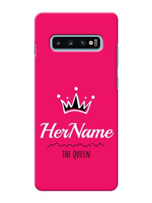 Custom Galaxy S10 Plus Queen Phone Case with Name