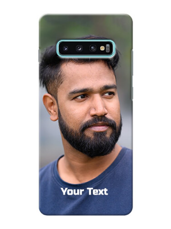 Custom Galaxy S10 Plus Mobile Cover: Photo with Text