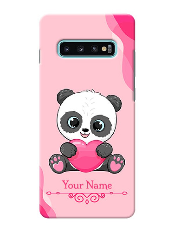 Custom Galaxy S10 Plus Mobile Back Covers: Cute Panda Design