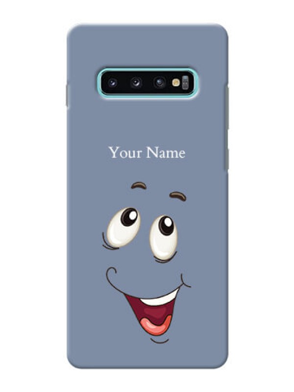 Custom Galaxy S10 Plus Phone Back Covers: Laughing Cartoon Face Design