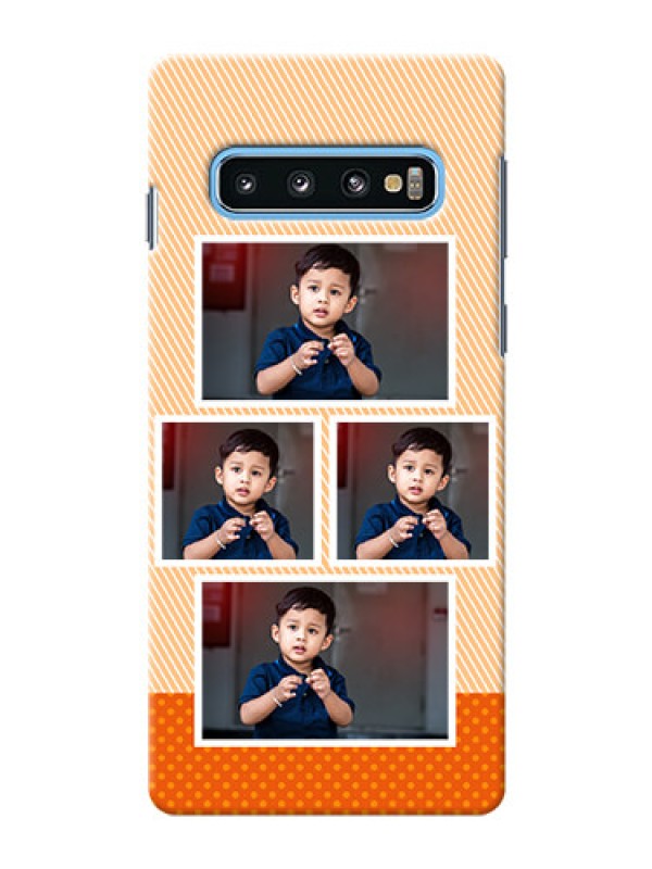 Custom Samsung Galaxy S10 Mobile Back Covers: Bulk Photos Upload Design