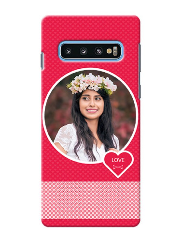 Custom Samsung Galaxy S10 Mobile Covers Online: Pink Pattern Design