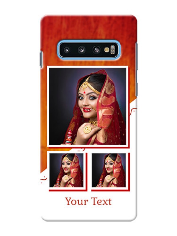 Custom Samsung Galaxy S10 Personalised Phone Cases: Wedding Memories Design  