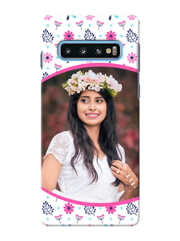 Custom Samsung Galaxy S10 Mobile Covers: Colorful Flower Design