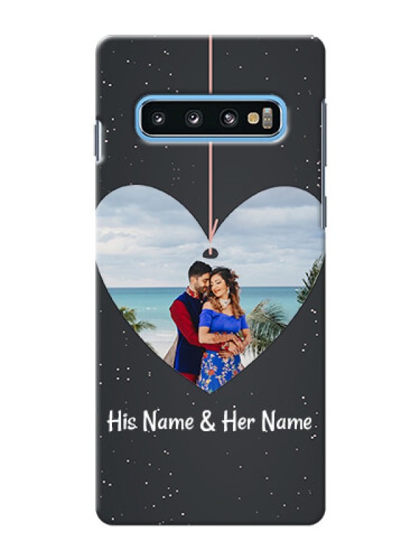 Custom Samsung Galaxy S10 custom phone cases: Hanging Heart Design