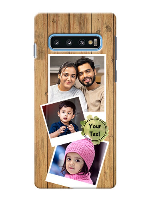 Custom Samsung Galaxy S10 Custom Mobile Phone Covers: Wooden Texture Design