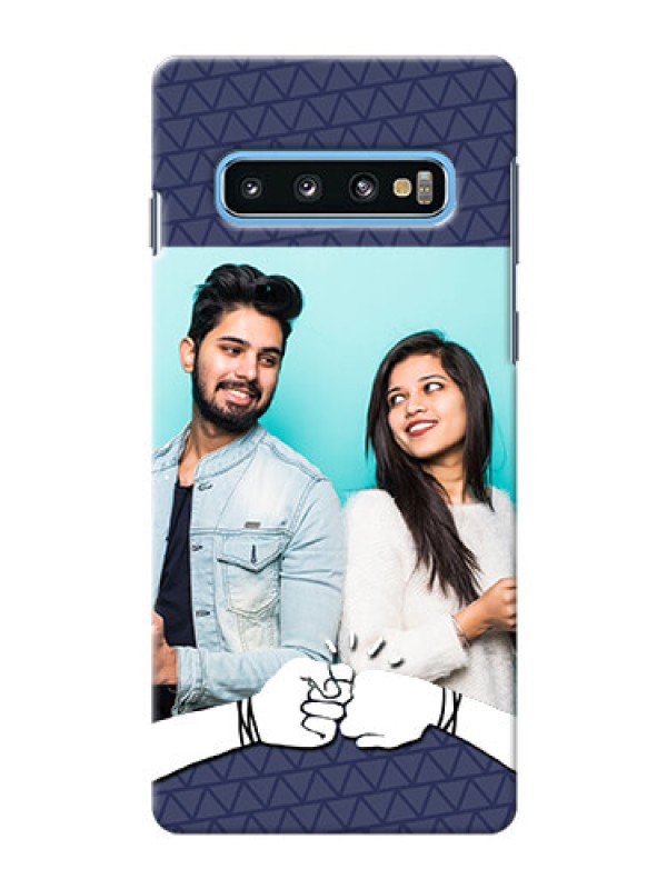 Custom Samsung Galaxy S10 Mobile Covers Online with Best Friends Design  