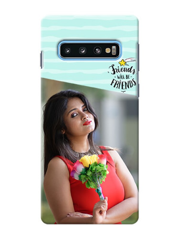 Custom Samsung Galaxy S10 Mobile Back Covers: Friends Picture Icon Design
