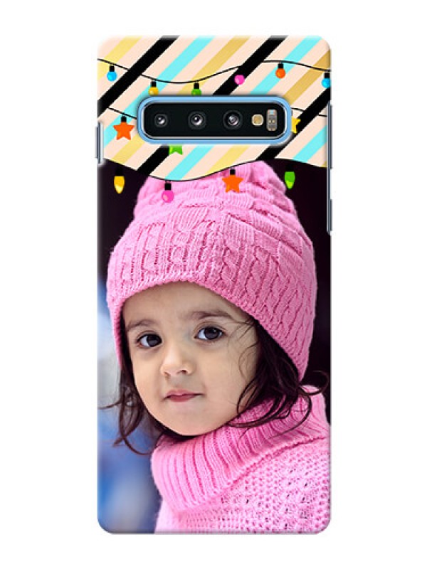 Custom Samsung Galaxy S10 Personalized Mobile Covers: Lights Hanging Design