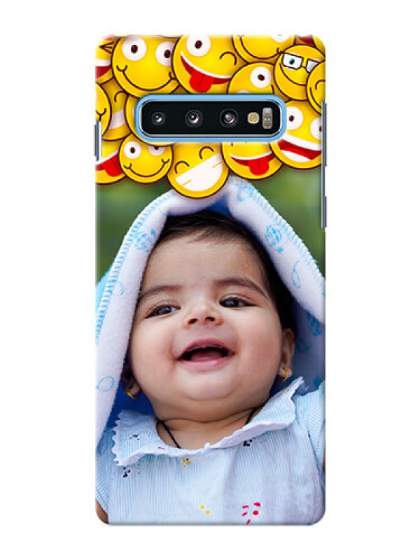 Custom Samsung Galaxy S10 Custom Phone Cases with Smiley Emoji Design