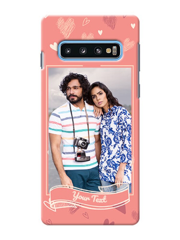 Custom Samsung Galaxy S10 custom mobile phone cases: love doodle art Design
