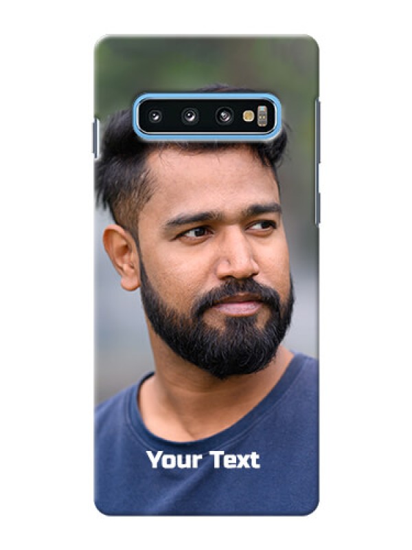 Custom Galaxy S10 Mobile Cover: Photo with Text