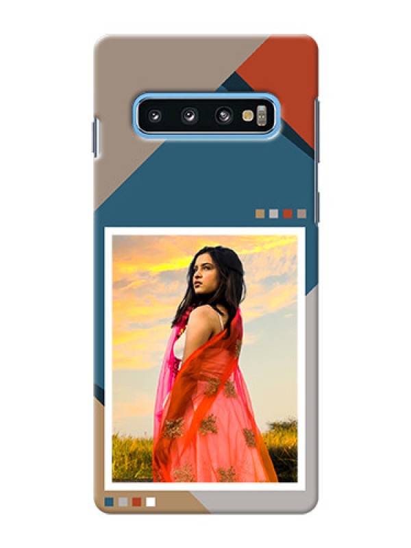 Custom Galaxy S10 Mobile Back Covers: Retro color pallet Design